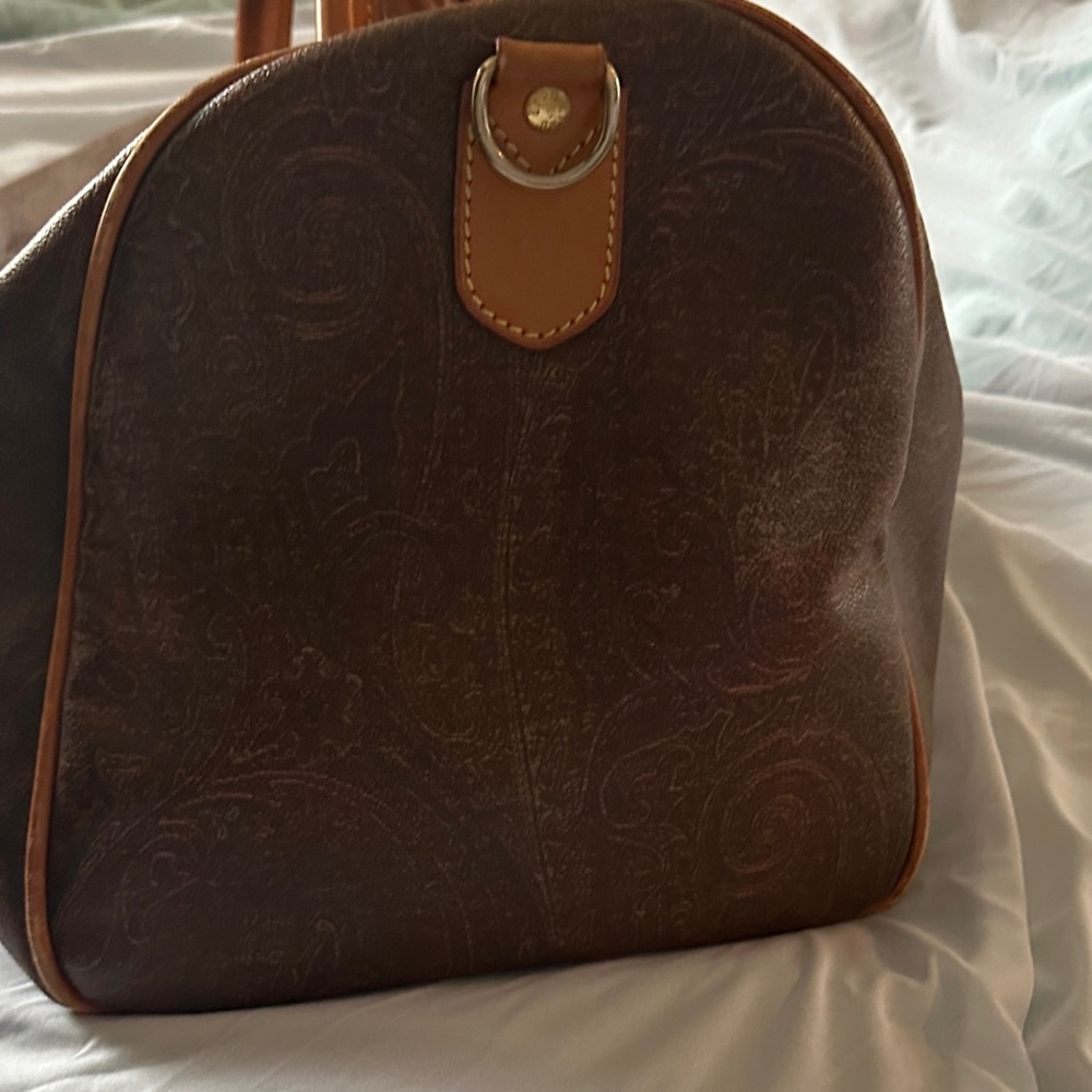 Etro Milano Vintage Paisley Large Travel Duffle Bag - Made in Italy - Picture 4 of 12